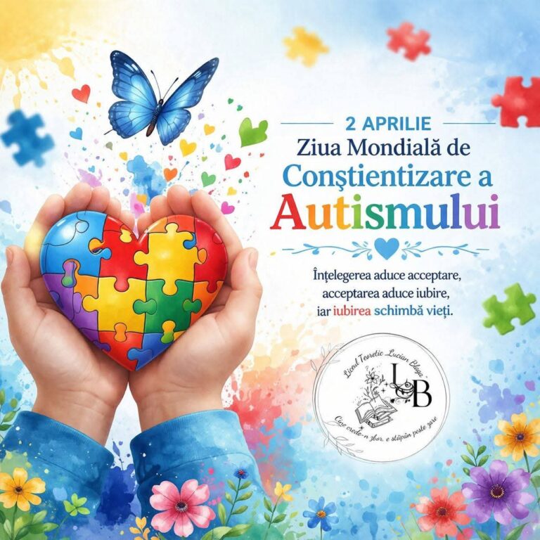 💙2 Aprilie – Ziua Mondială de Conștientizare a Autismului